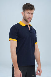 Men's Casual Polo Shirt - Navy